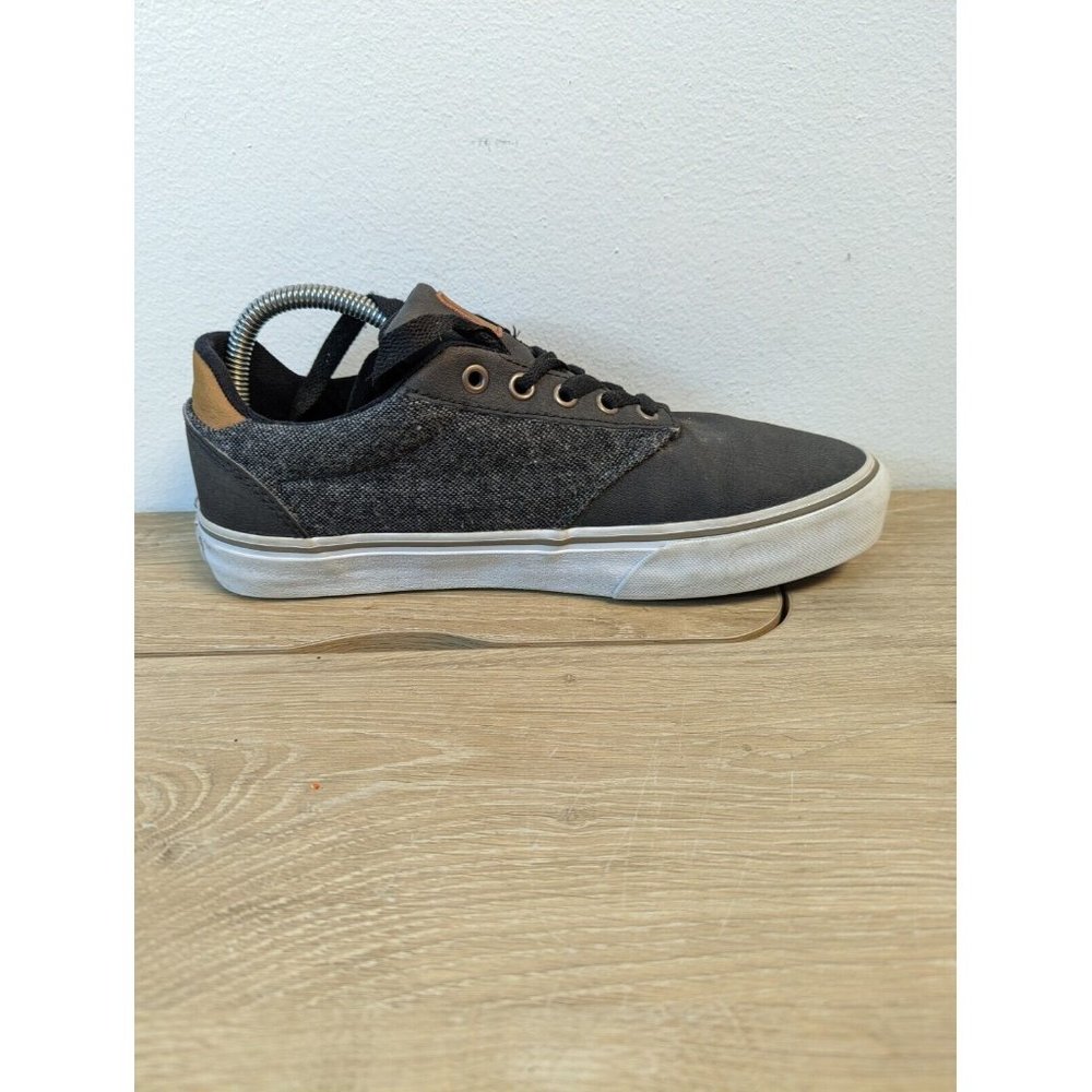 Vans Mens Shoes Size 8.5 Off The Wall Deluxe Atwood Black/Grey/Black - Picture 6 of 9